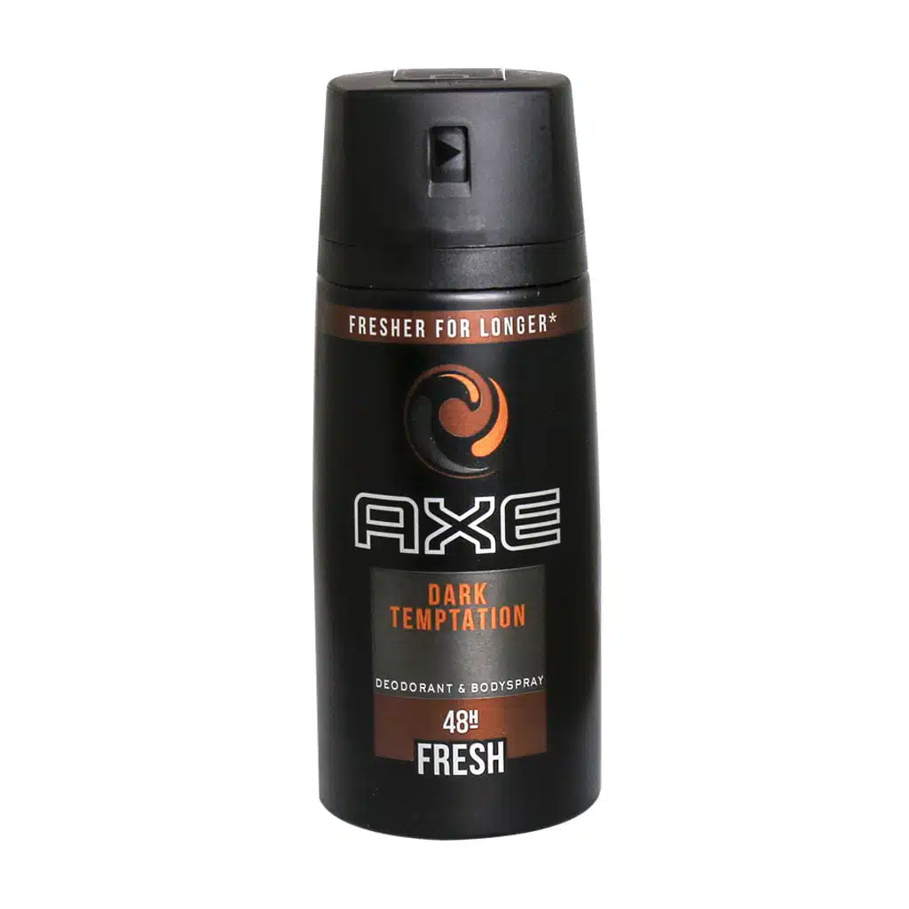 Axe-Dark-Temptation-Spray-for-Men-150-ml.jpg.webp دئودورانت مردانه اکس مدل Dark Temptation حجم 150 میلی لیتر