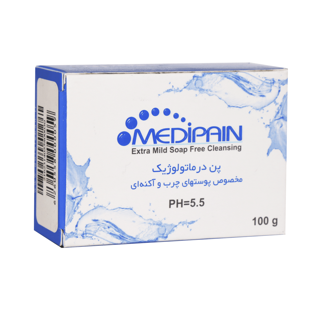 Medipain Syndet Bar for Oily and Acne Prone Skin 100 پن درماتولوژیک پوست چرب مدیپن