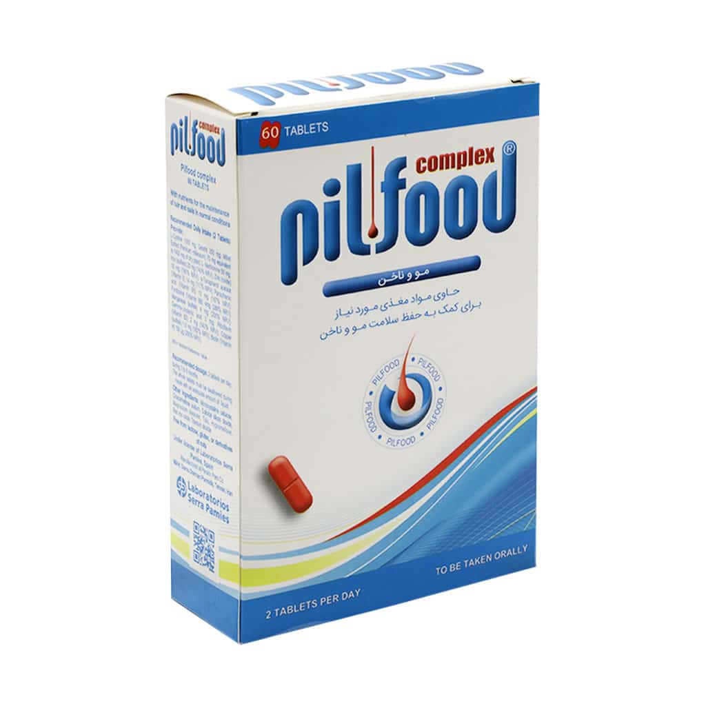 Pilfood-Complex-Tablet-for-Hair-and-Nails-60-Tabs قیمت قرص پیلفود کمپلکس مو و ناخن