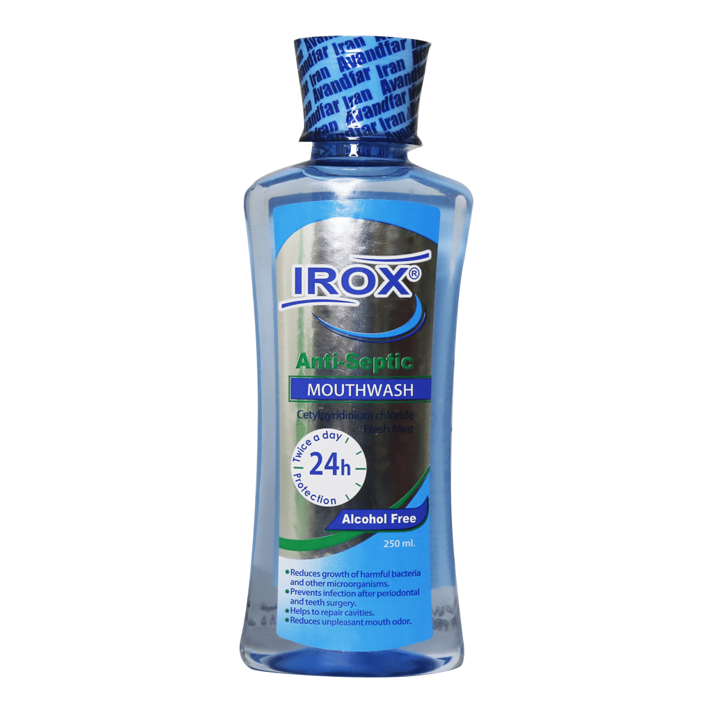 irox-anti-septic-mouthwash-250 دهان شویه آنتی سپتیک ایروکس