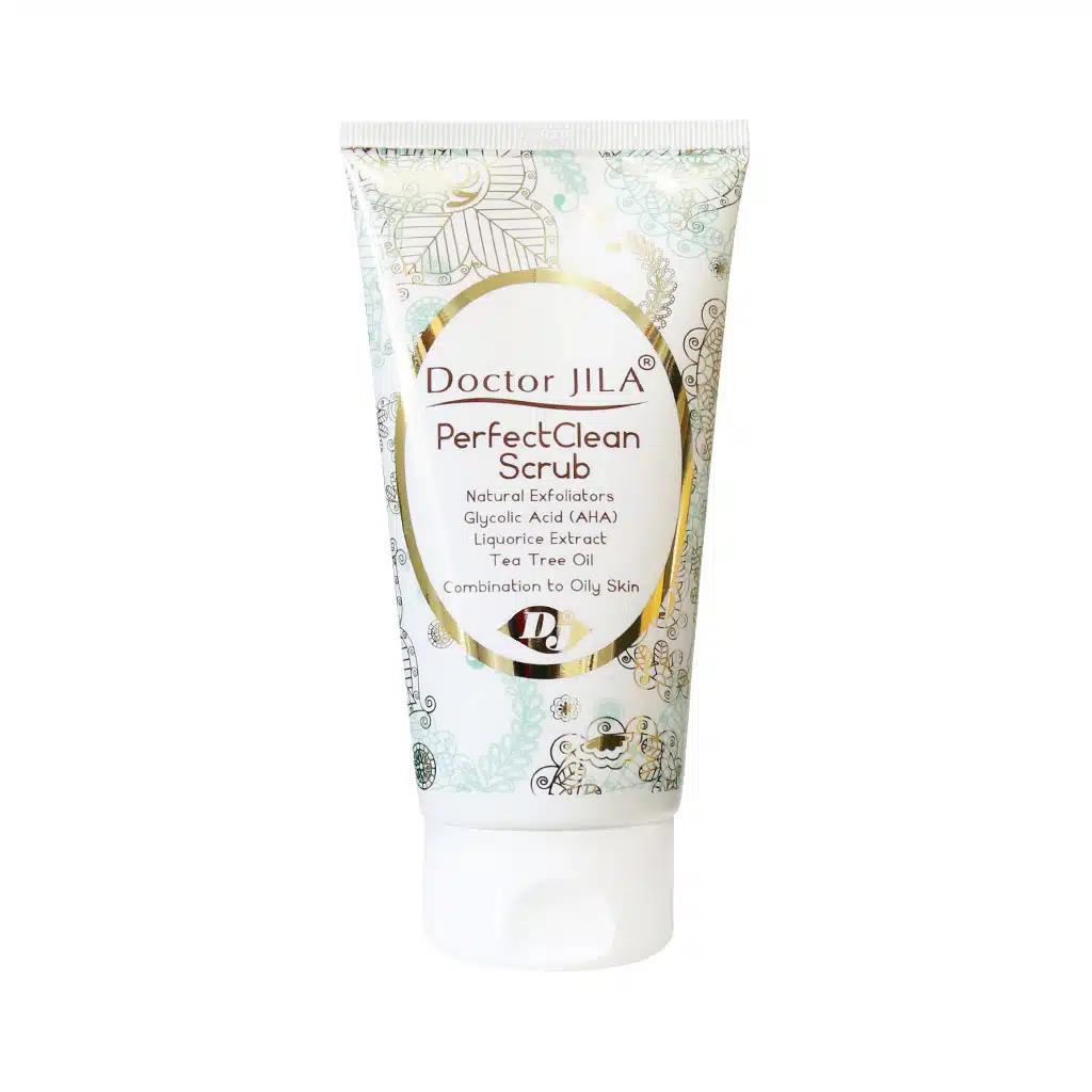 Doctor-Jila-Perfect-Clean-Scrub-130-ml.jpg.webp اسکراب پرفکت کلین دکتر ژیلا حاوی روغن درخت چای 140 میلی لیتر
