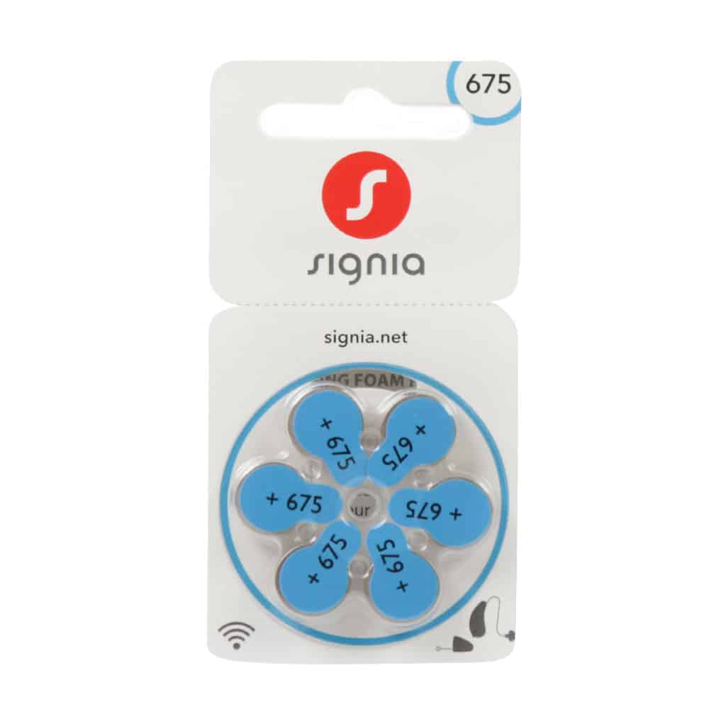 باتری سمعک شماره 675 زیمنس 6 عددی باتری سمعک شماره 675 زیمنس