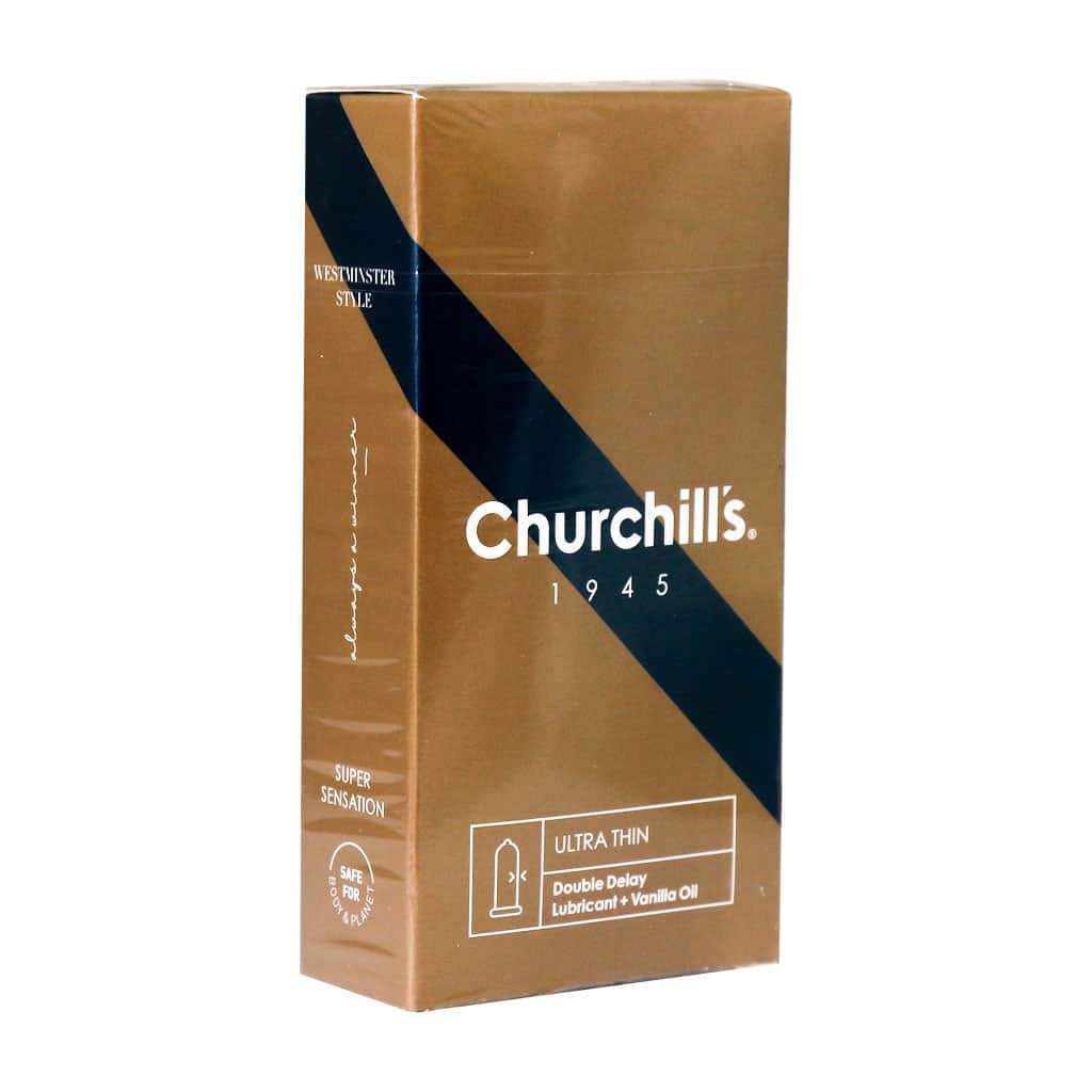 Churchill’s Ultra Thin Condom 12 pcs کاندوم فوق العاده نازک چرچیلز حاوی ماده تاخیری