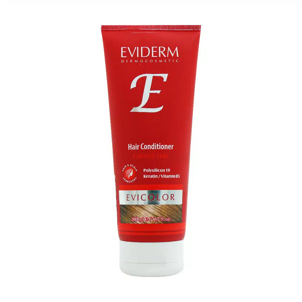 Eviderm-Evicolor-Hair-Conditoner-for-Colored-Hair-200-ml-1.jpg.webp نرم کننده مو اویکالر اویدرم مناسب موهای رنگ شده 200 میلی لیتر