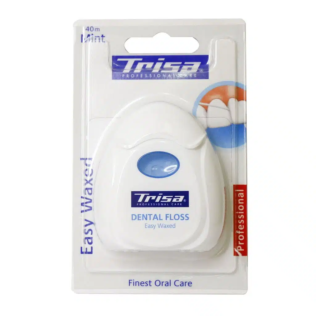 Trisa-Easy-Waxed-Floss-40-m.jpg.webp نخ دندان مدل ایزی واکس تریزا 40 متر
