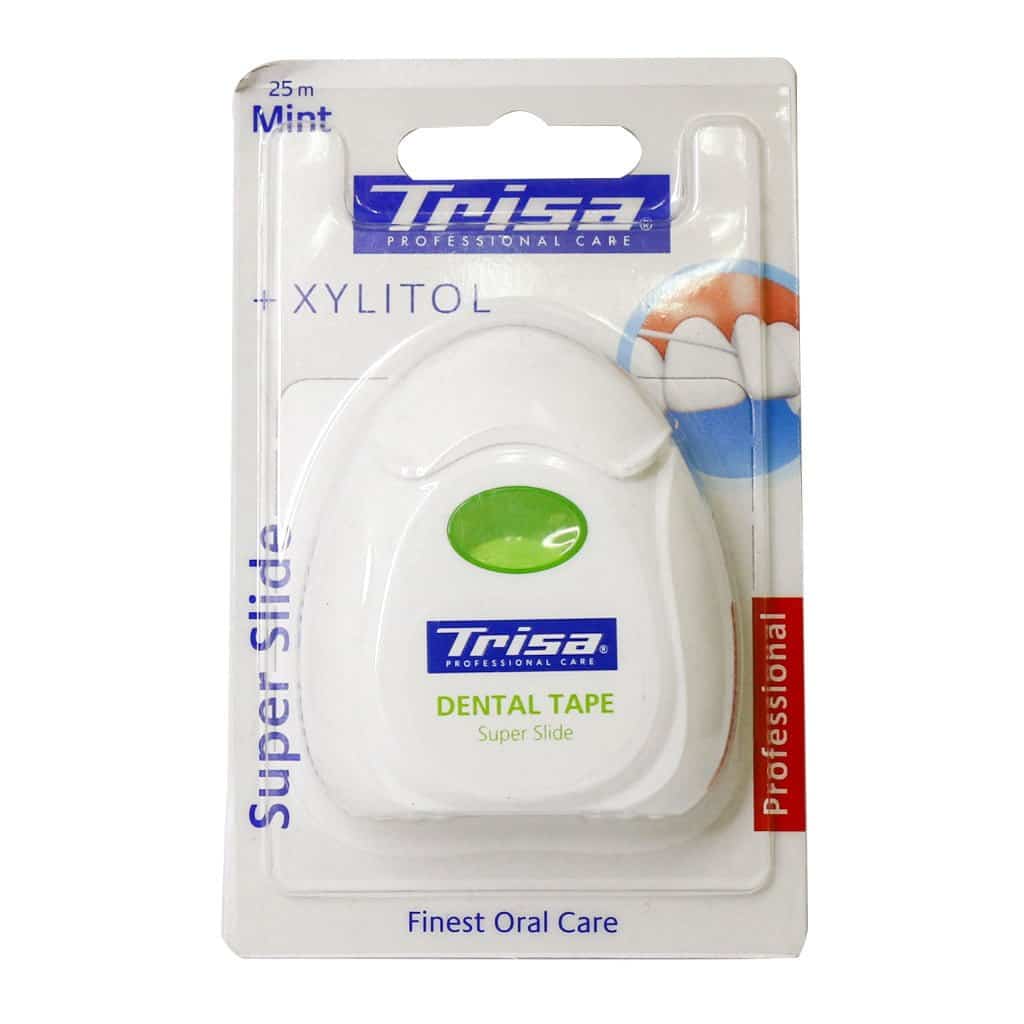 Trisa Super Slide Floss 25m نخ دندان مدل سوپر اسلاید تریزا