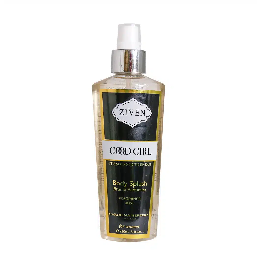 Ziven-Good-Girl-Body-Splash-for-Women-250-ml.jpg.webp بادی اسپلش Good Girl زیون مخصوص بانوان 250 میلی لیتر