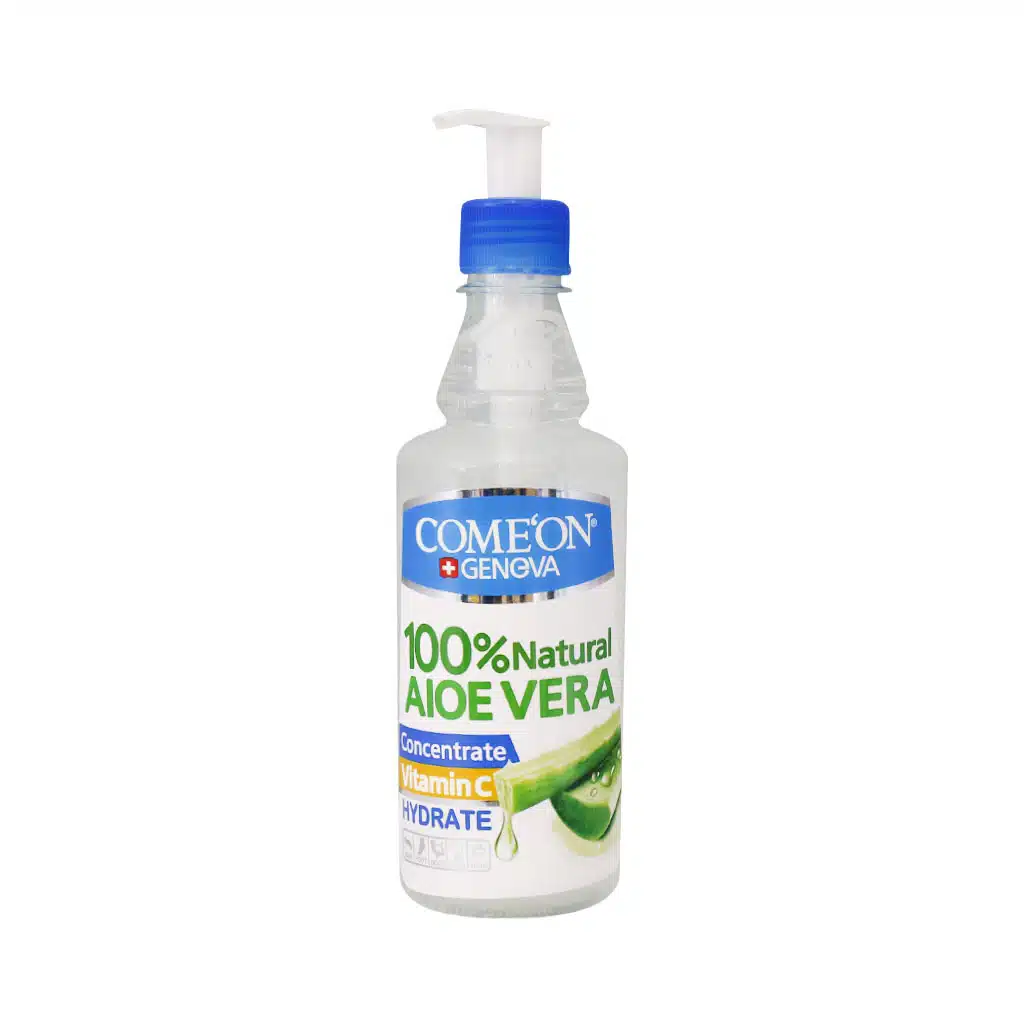 Comeon-Geneva-100-Natural-Aloevera-Hydrate-400-ml.jpg.webp ژل آبرسان آلوئه ورا 100 درصد طبیعی کامان 400 میلی گرم