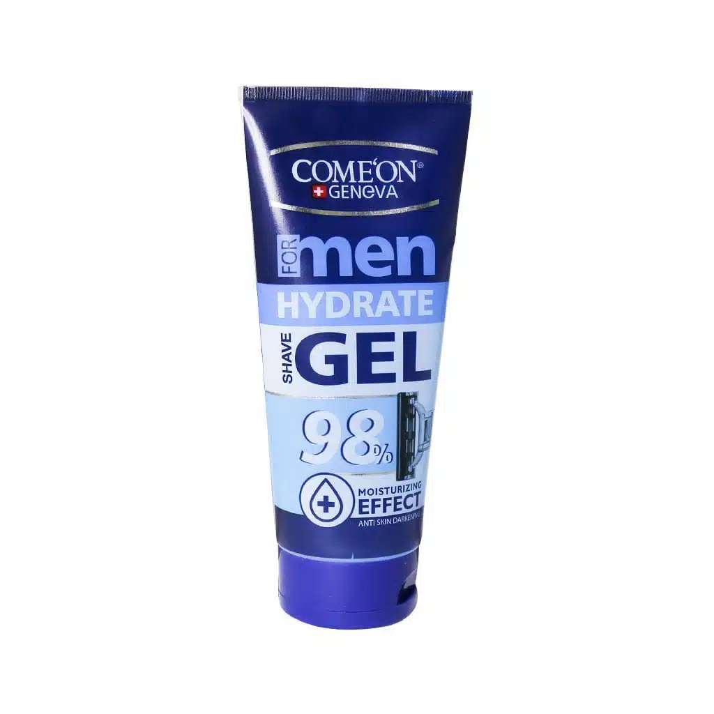 Comeon-Hydrate-Gel-for-men.jpg.webp ژل اصلاح آبرسان کامان مخصوص پوست خشک و نرمال 175 میلی لیتر