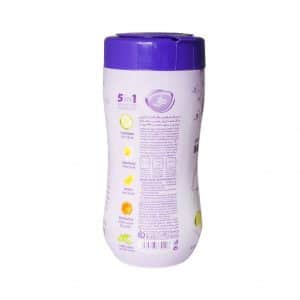 دستمال مرطوب پاک کننده آرایش دافی مدل 5in1 بسته 70 عددی