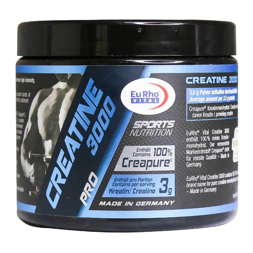 Eurho Vital Creatine 3000 250 پودر خوراکی کراتین 3000 یوروویتال