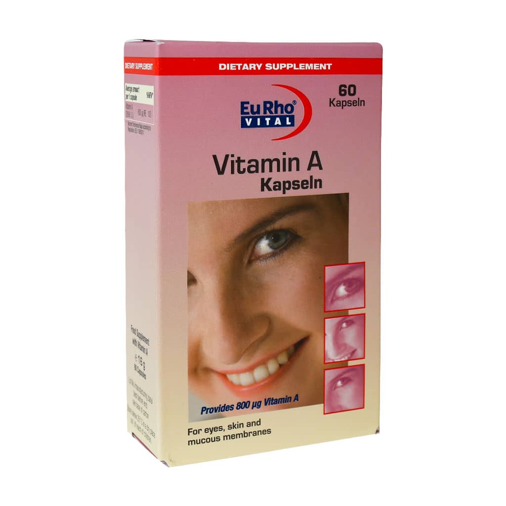 Eurho-Vital-Vitamin-A-60-Caps کپسول ویتامین آ یوروویتال
