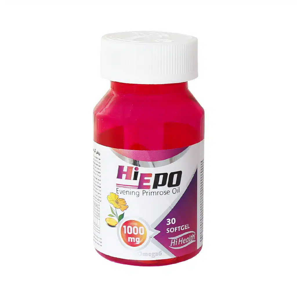 Hi-Health-Evening-Primrose-Oil-Softgels-..-1.jpg.webp سافت ژل روغن گل مغربی های هلث 30 عدد