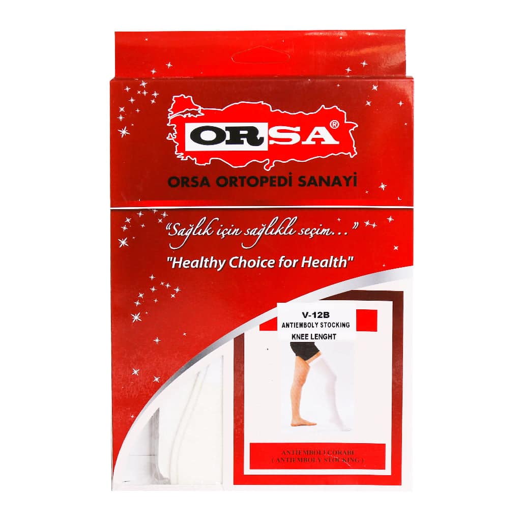 Orsa Antiemboly Stocking Code V-12B جوراب واریس زنانه زیر زانو اورسا کد V-12B