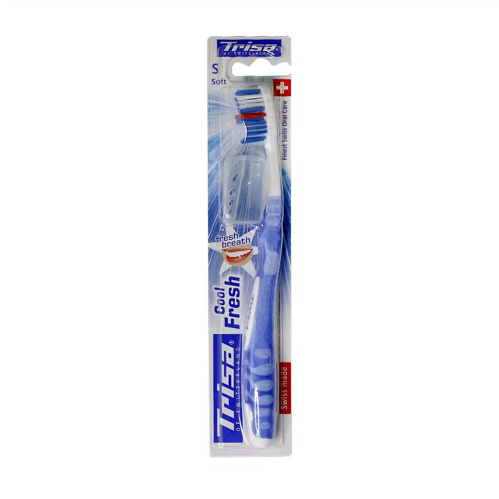Trisa-Cool-Fresh-Soft-Toothbrush-abi.jpg.webp مسواک نرم کول اند فرش تریزا با محافظ