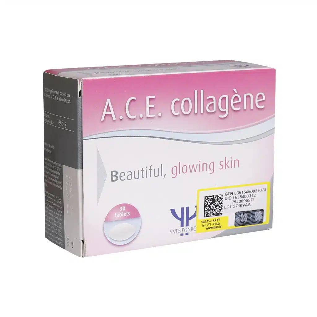 Yyes-Ponroy-A.C.E-Collagene-30-Tab.jpg.webp قرص ای سی ایی کلاژن ایوپونروی 30 عدد