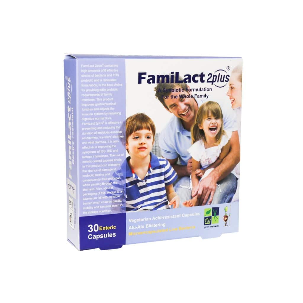 Zist Takhmir Familact 2plus 30 Caps قرص فمی لاکت توپلاس زیست تخمیر