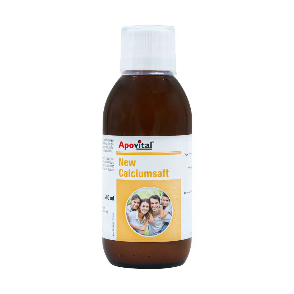 Apovital-Calciumsaft-Syrup.jpg.webp شربت کلسیم سافت آپوویتال 200 میلی لیتر