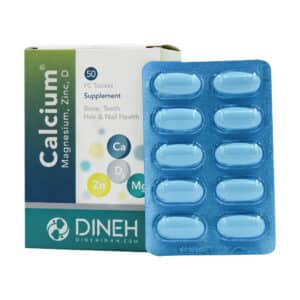 قرص کلسیم منیزیم زینک ویتامین D3 دینه