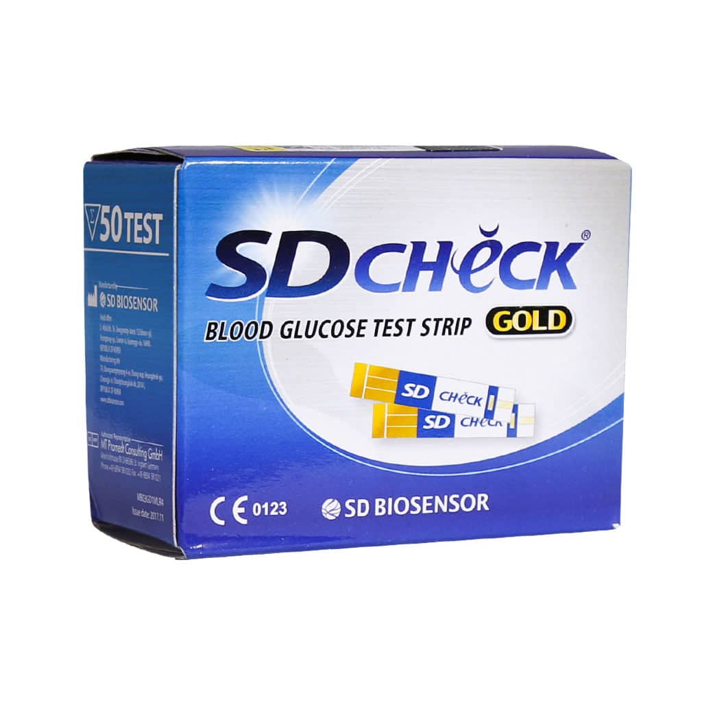SD Check Blood Glucose Test Gold نوار تست قند خون اس دی چک مدل Gold
