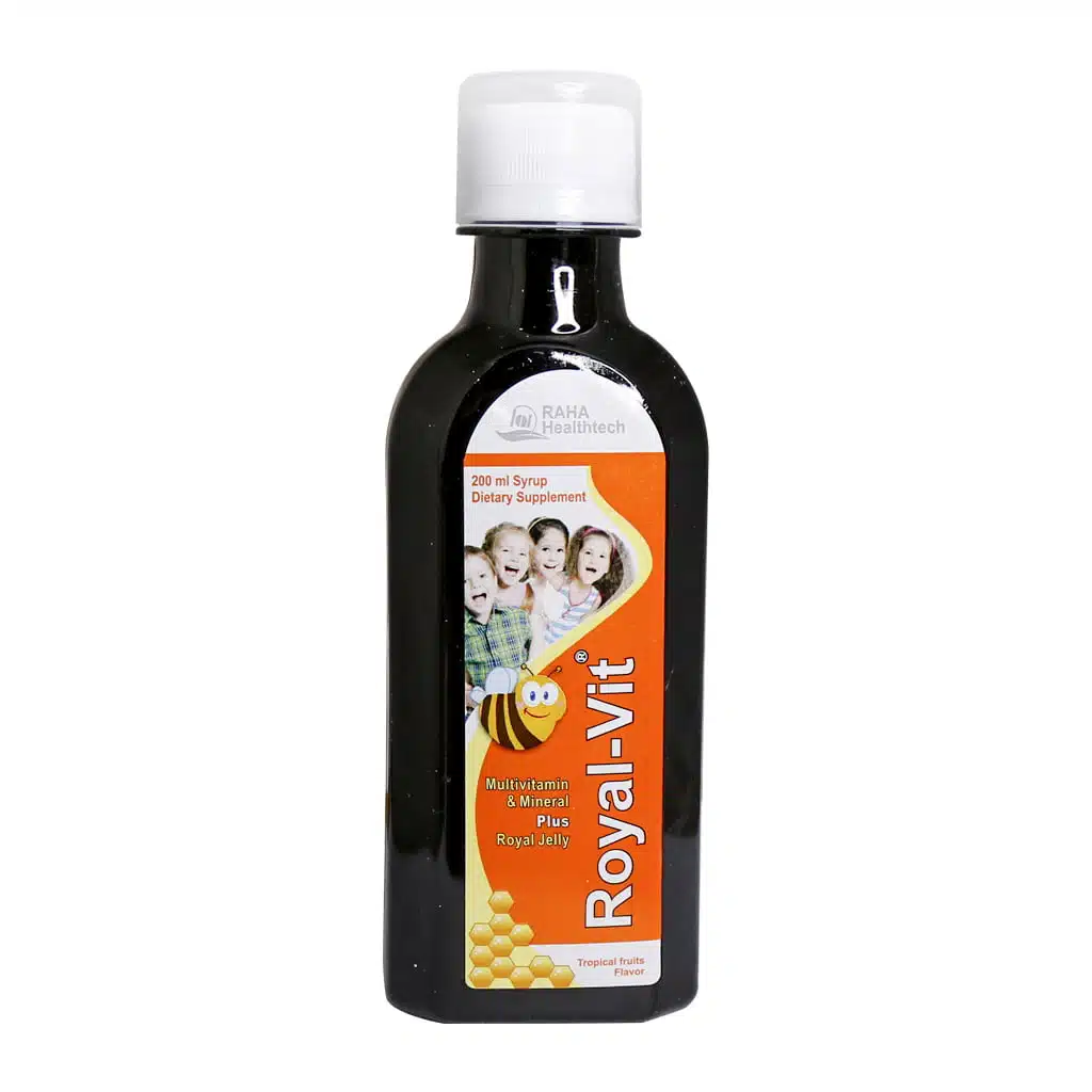 28.jpg.webp شربت مولتی ویتامین مینرال رویال ویت رها حاوی رویال ژلی