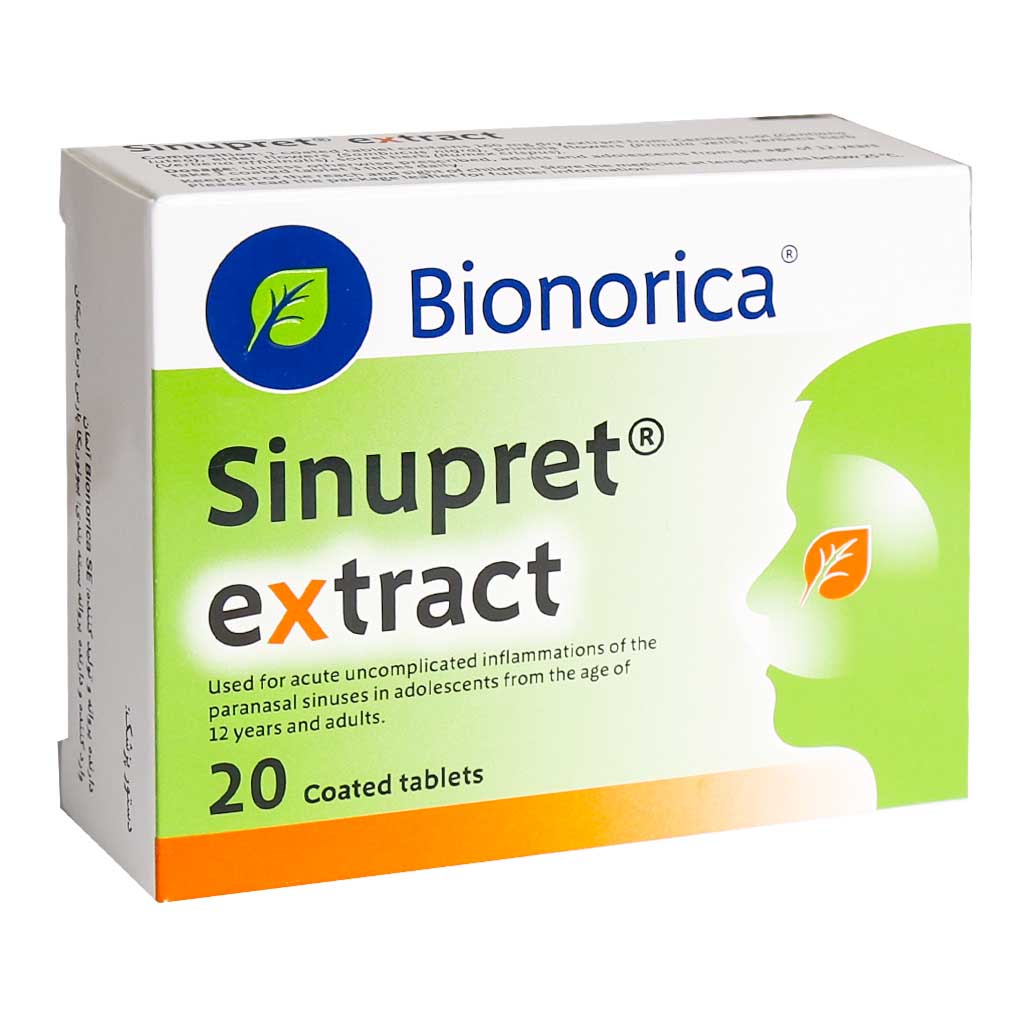 Bionorica Sinupret Extract 20 Coated tablets قرص سینوپرت اکسترکت بیونوریکا