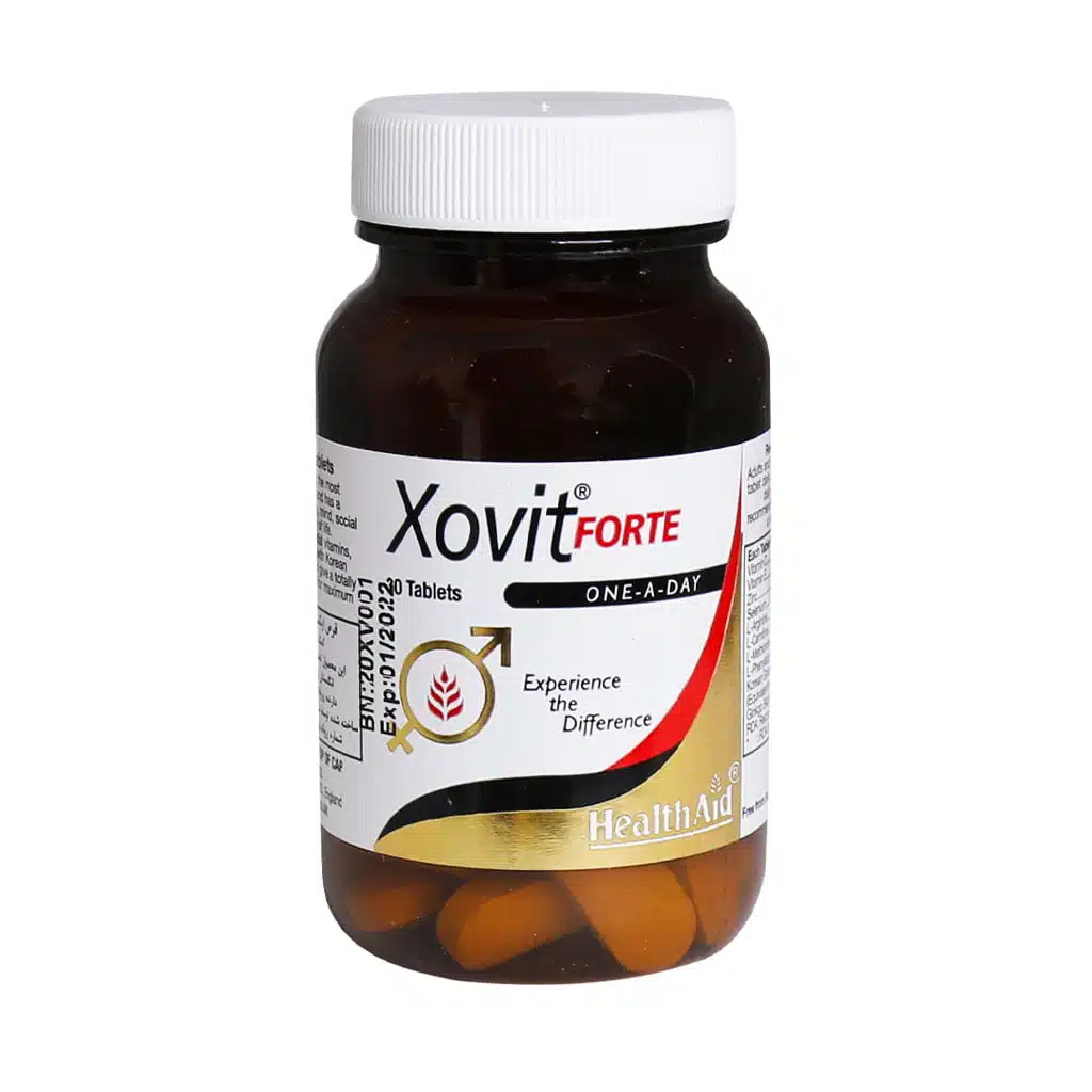 Health-Aid-Xovit-Forte-30-Tablet.jpg.webp قرص ایکسوویت فورت هلث اید 30 عدد