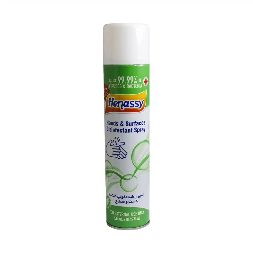 Henassy-Hands-Surfaces-Disinfectant-Spray.jpg.webp اسپری ضد عفونی کننده دست و سطوح حناسی
