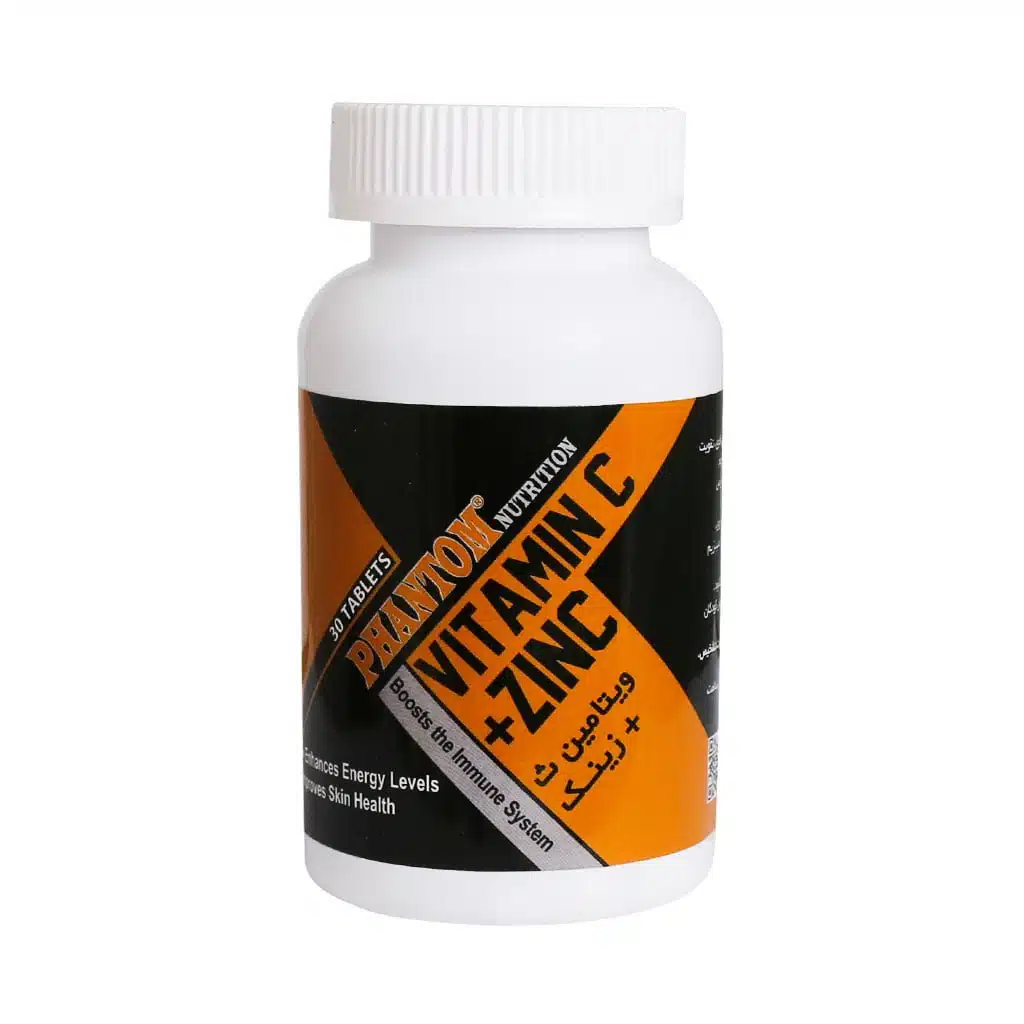 Phantom-Vitamin-C-Zinc-30-Tablets-1.jpg.webp قرص ویتامین C و زینک فانتوم 30 عدد