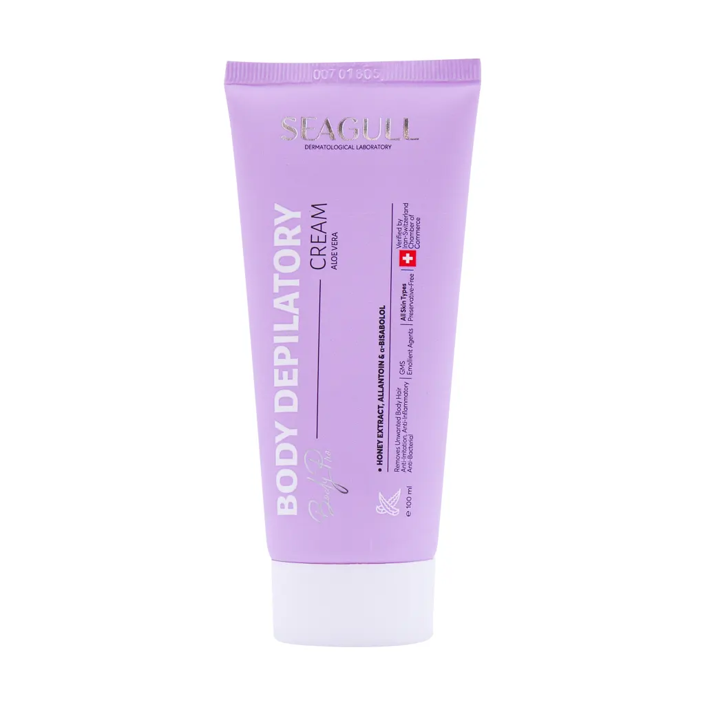 Seagull Body Depilatory Cream قیمت کرم موبر بدن حاوی آلوئه ورا سی گل