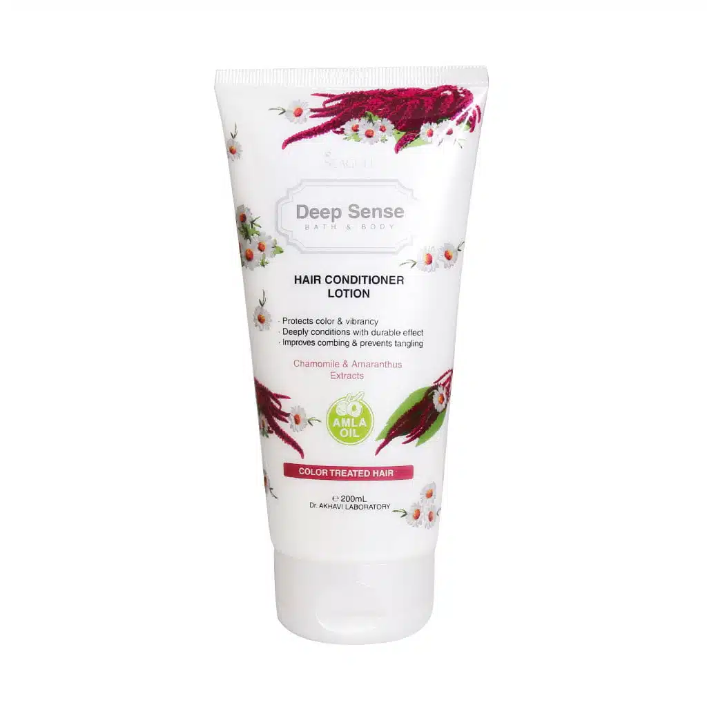 Seagull-Deep-Sense-Dyed-Hair-Conditioner-Lotion-200-ml.jpg.webp لوسیون نرم کننده موهای رنگ شده دیپ سنس سی گل 200 میلی لیتر