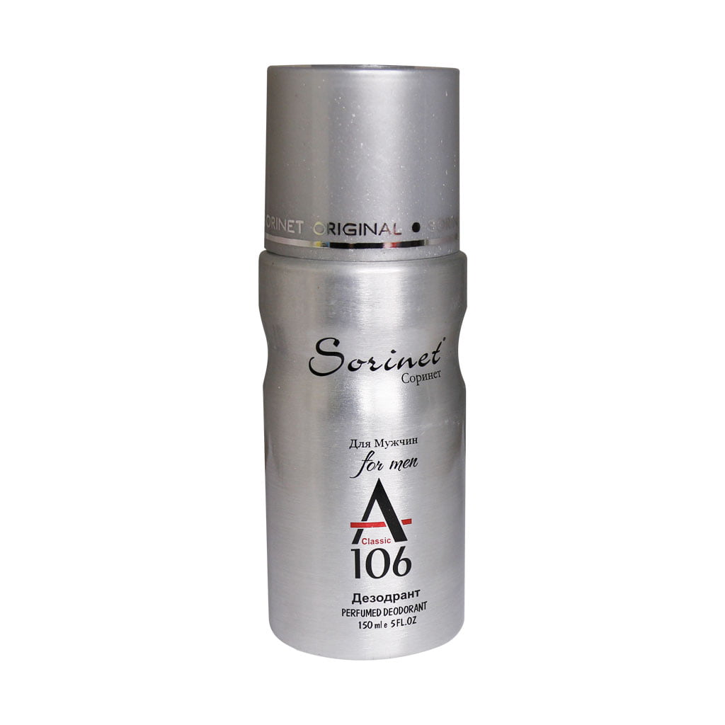 Sorinet A106 Deodorant for Men 150 ml اسپری خوشبو کننده مردانه سورینت مدل A106