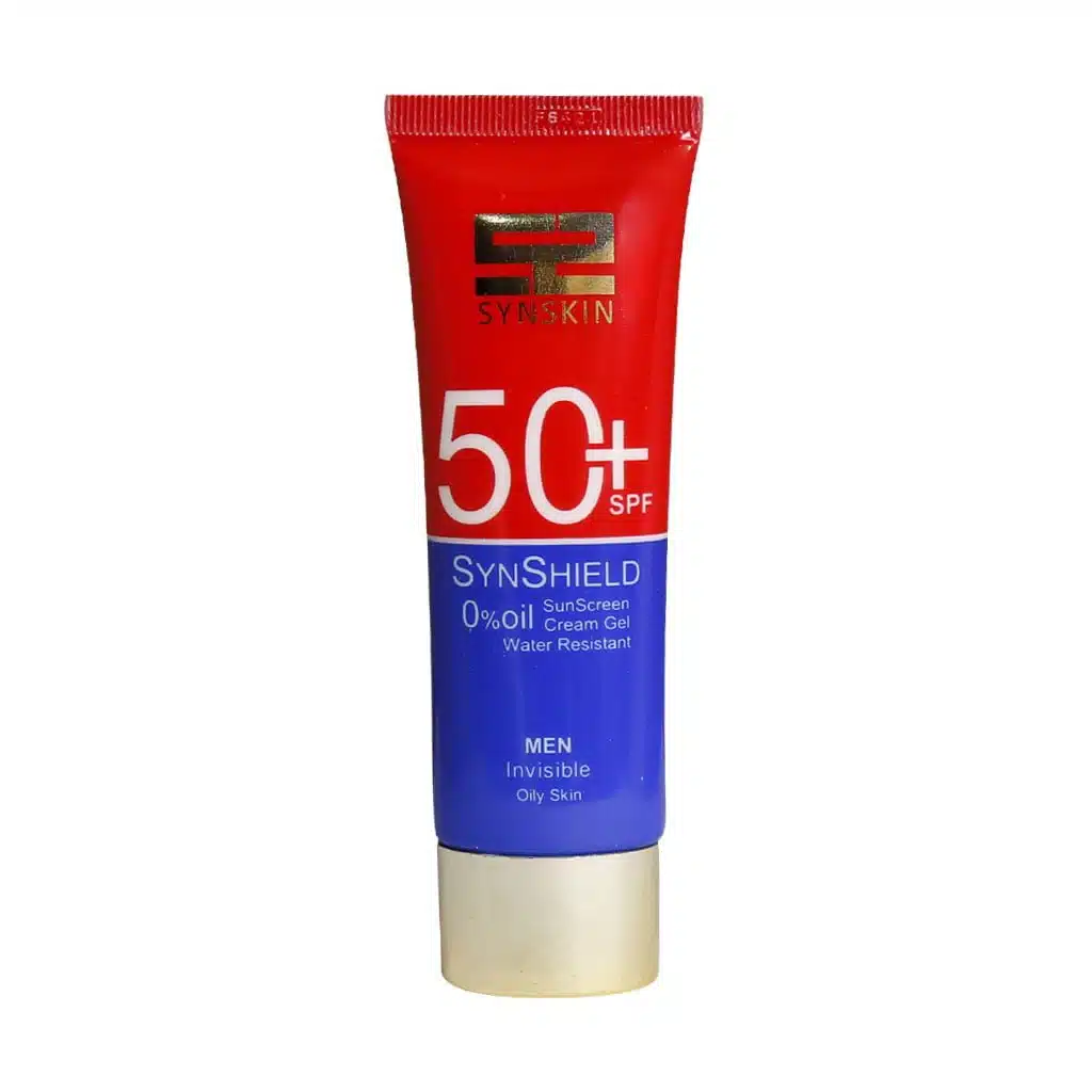 Synshield-SPF50-Sunscreen-Cream-For-Men-and-Oily-Skin.jpg.webp کرم ضد آفتاب SPF50 مردانه ساین شیلد مناسب پوست چرب 50 میلی لیتر