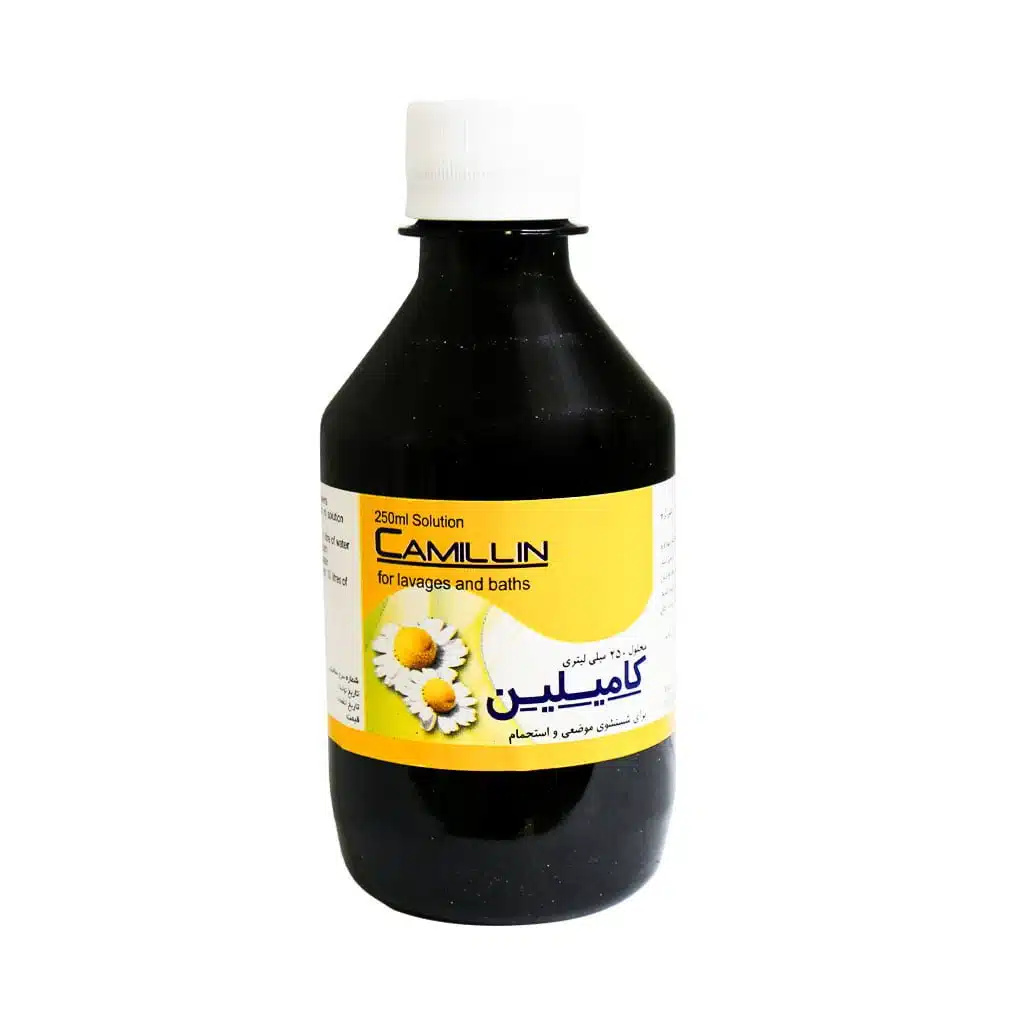 Ahuradarou-Camillin-Solution-Not-Edible.jpg.webp محلول غیر خوراکی کامیلین اهورا دارو 250 میلی لیتر
