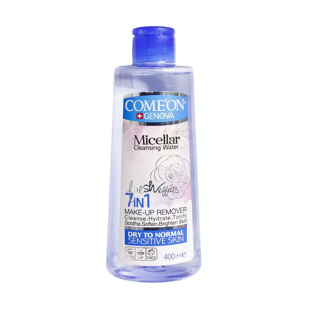 Comeon-Micellar-Cleaning-Water-For-Sensitive-Skin-400-ml.jpg.webp میسلار واتر صورت کامان مناسب پوست معمولی، خشک و حساس 400 میلی لیتر