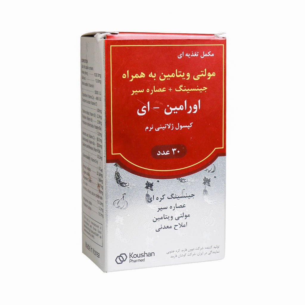 Daewon-Pharm-Oramin-E-30-Soft-Caps کپسول ژلاتینی اورامین E دوون فارم