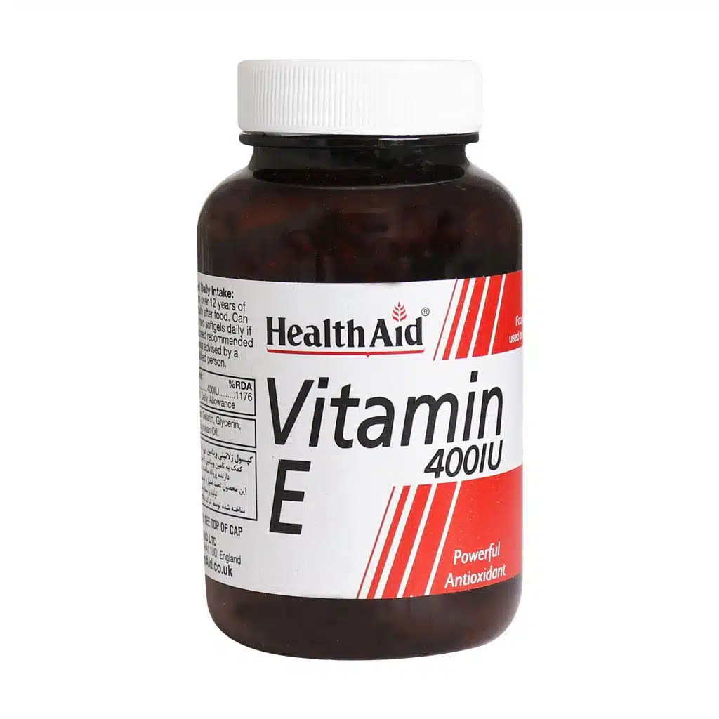 Health-Aid-Vitamin-E-400-IU-60-Caps.jpg.webp سافت ژل ویتامین E 400 واحد هلث اید