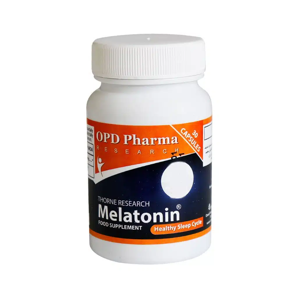 OPD-Pharma-Thorne-Research-Melatonin-30-Capsules.jpg.webp کپسول تورن ریسرچ ملاتونین او پی دی فارما 30 عدد