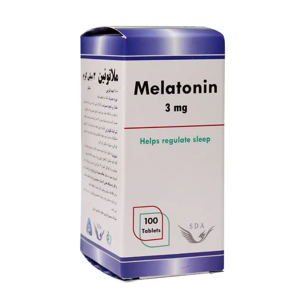 Simorgh-Darou-Attar-Melatonin-3-mg-100-Tablets-1.jpg.webp قرص ملاتونین 3 میلی گرم سیمرغ دارو عطار