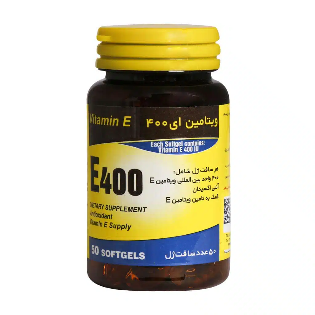 Yas-Kavir-Meybod-Vitamin-E-400-IU-50-Softgels.jpg.webp سافت ژل ویتامین E 400 واحد یاس کویر میبد 50 عدد