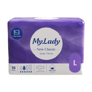 قیمت نوار بهداشتی مسافرتی کلاسیک ضخیم بالدار مای لیدی سایز بزرگ