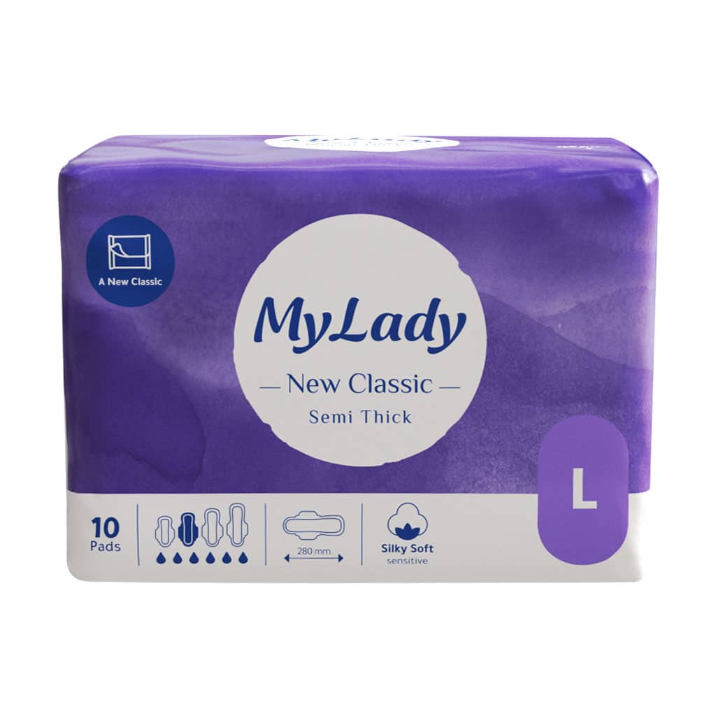 My-Lady-Classic-Thincl-Size-Large-۱۰-Pads قیمت نوار بهداشتی مسافرتی کلاسیک ضخیم بالدار مای لیدی سایز بزرگ