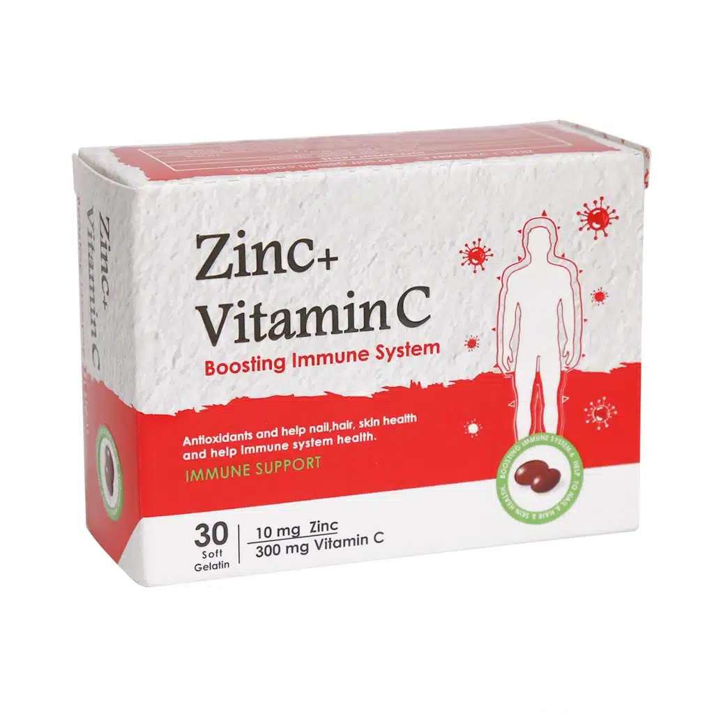 Daana-Pharma-Zinc-And-Vitamin-C-30-Soft-Gelatin-1.jpg.webp کپسول زینک و ویتامین C دانا 30 عدد
