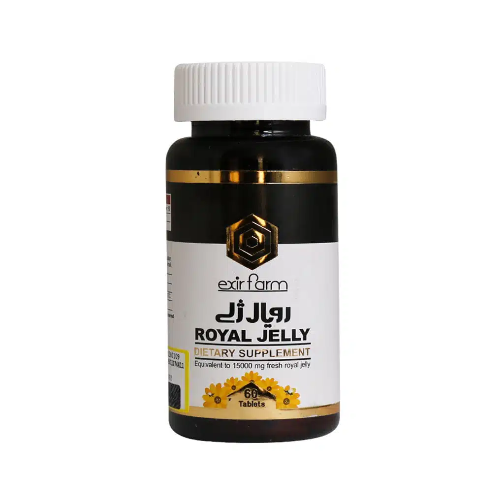 Exir-Farm-Royal-Jelly-60-Tablets-2.jpg.webp قرص رویال ژلی اکسیر فارم