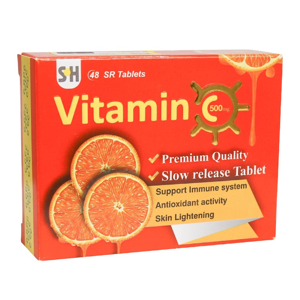 SHahab Darman Vitamin C 500 mg SR 48 Tablets قرص آهسته رهش ویتامین C 500 میلی گرم شهاب درمان