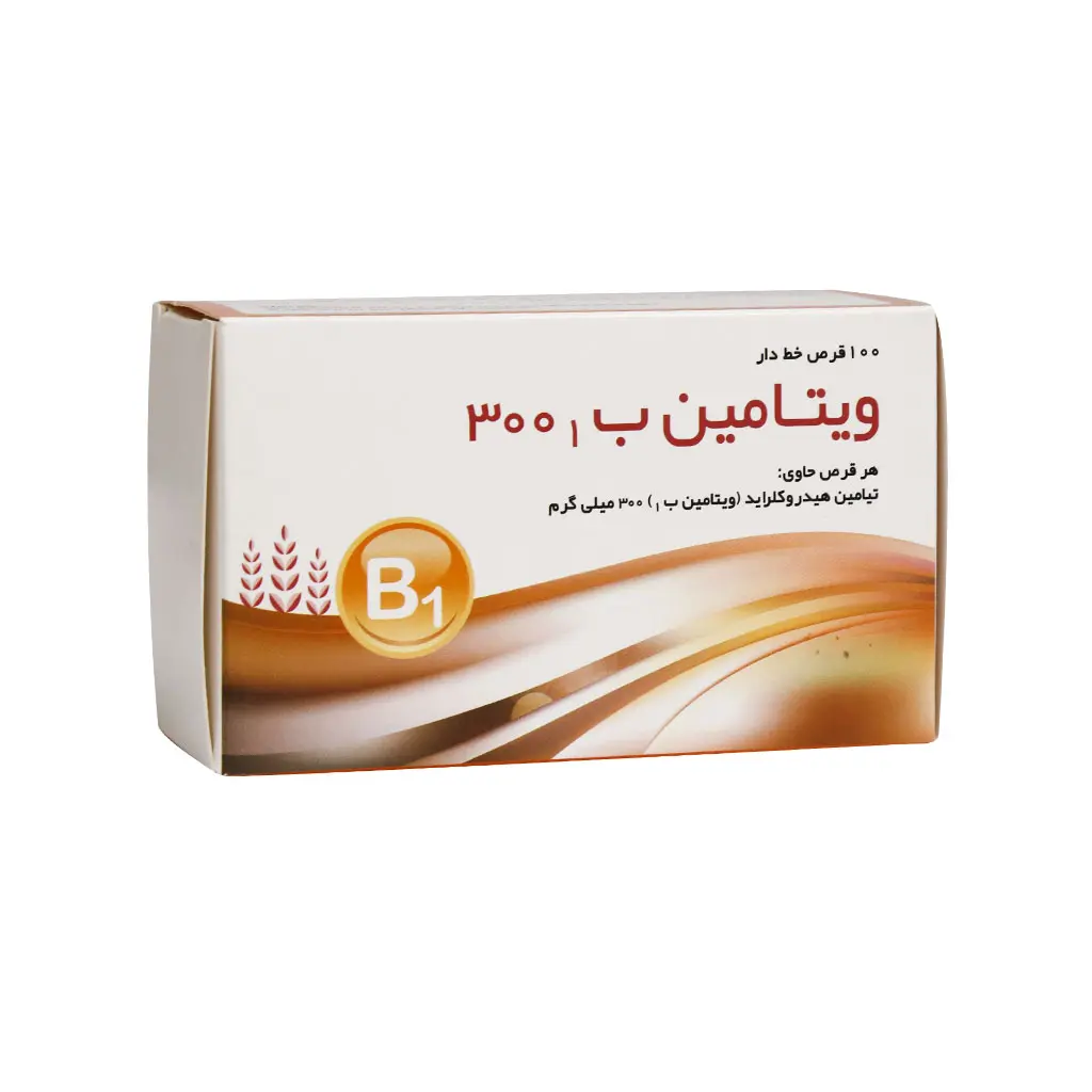 Shahr-Daru-Vitamin-B1-300-Mg-100-Tab.jpg.webp قرص ویتامین B1 300 میلی گرم شهردارو 100 عدد