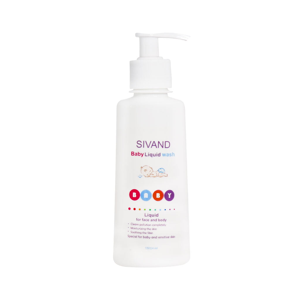 Sivand Baby Face And Body Pain Wash 150 ml پن مایع صورت و بدن کودک سیوند
