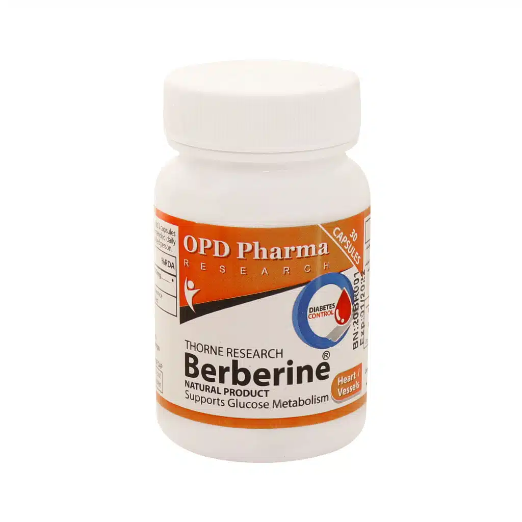OPD-Pharma-Thorne-Research-Berberine-30-Capsules-1.jpg.webp کپسول تورن ریسرچ بربرین او پی دی فارما 30 عدد