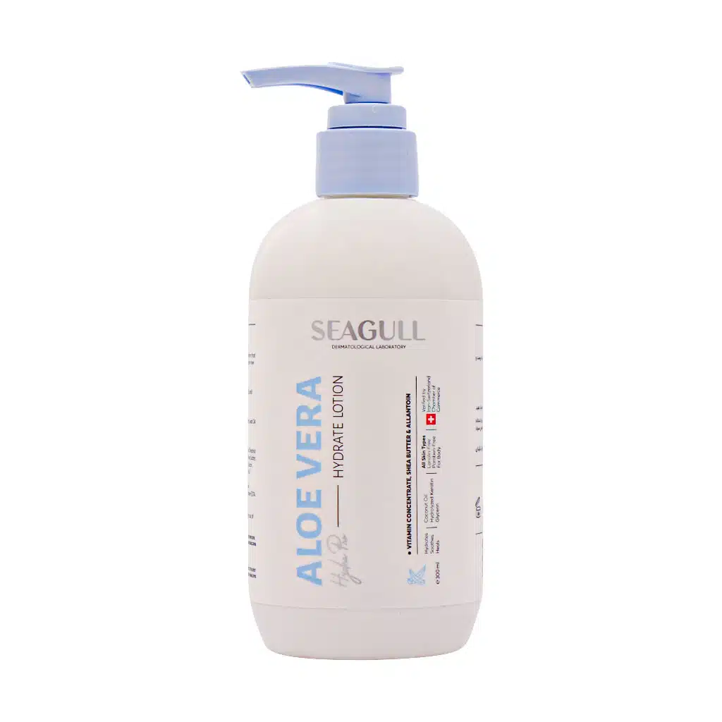 Seagull-Body-Beauty-Aloe-Vera-Extract-Lotion.jpg.webp لوسیون مرطوب کننده سی گل حاوی عصاره آلوئه ورا 300 میلی لیتر