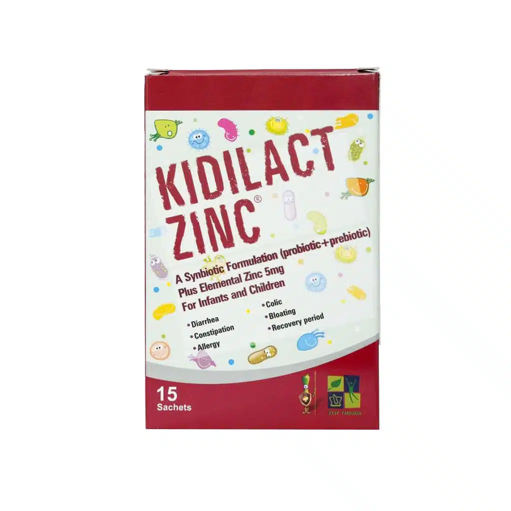 Zist-Takhmir-Kidi-Lact-Zinc-15-Sachets.jpg.webp ساشه کیدی لاکت زینک زیست تخمیر 15 عدد